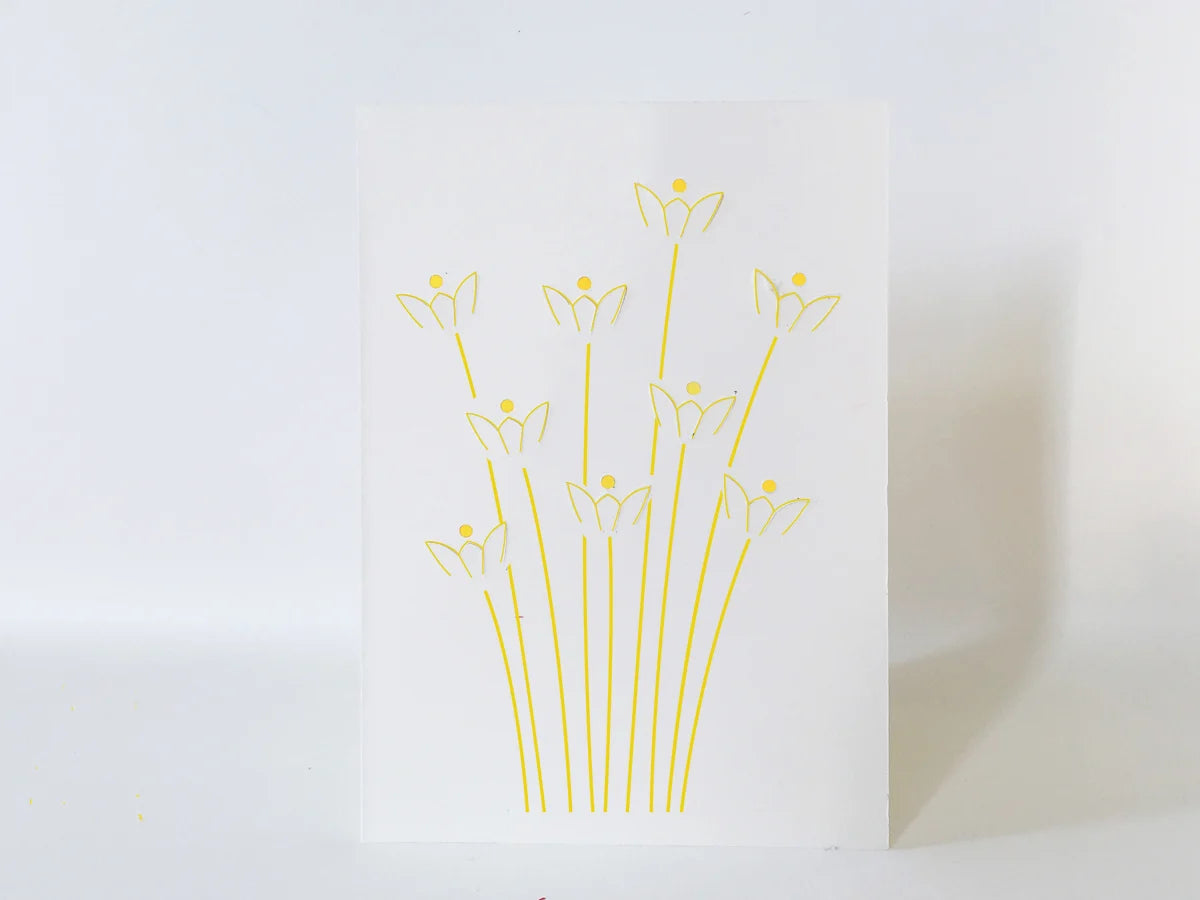 2 x Fold Out Daffodil Cards