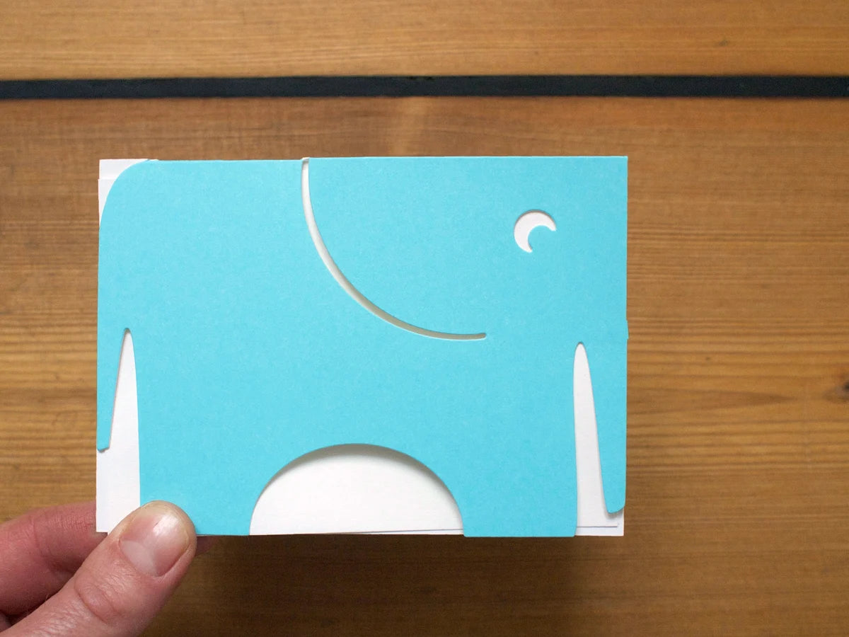 2 x The Blue Elephant Cards
