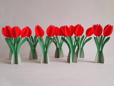 2 xcut&make Tulips Cards