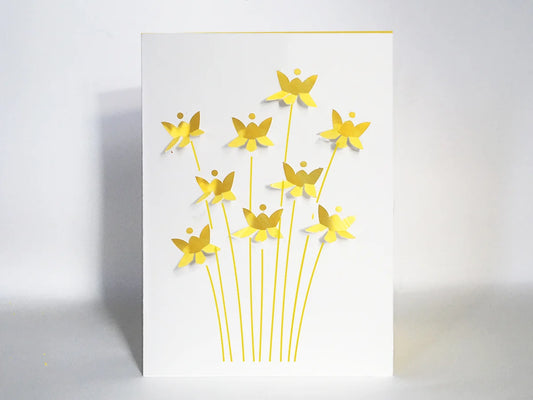 2 x Fold Out Daffodil Cards