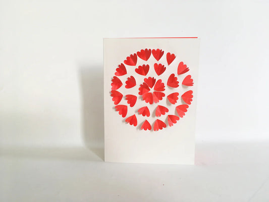 Two Heart Flower Cards