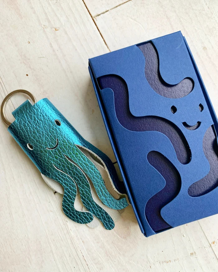 Octopus Keyholder - to tag along with you.. Sea Metallic