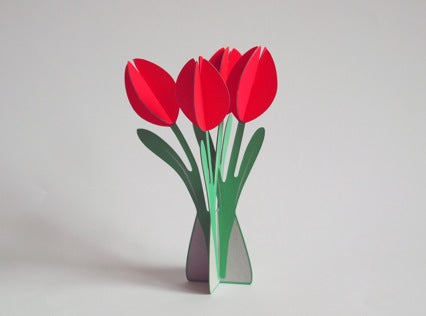 2 xcut&make Tulips Cards